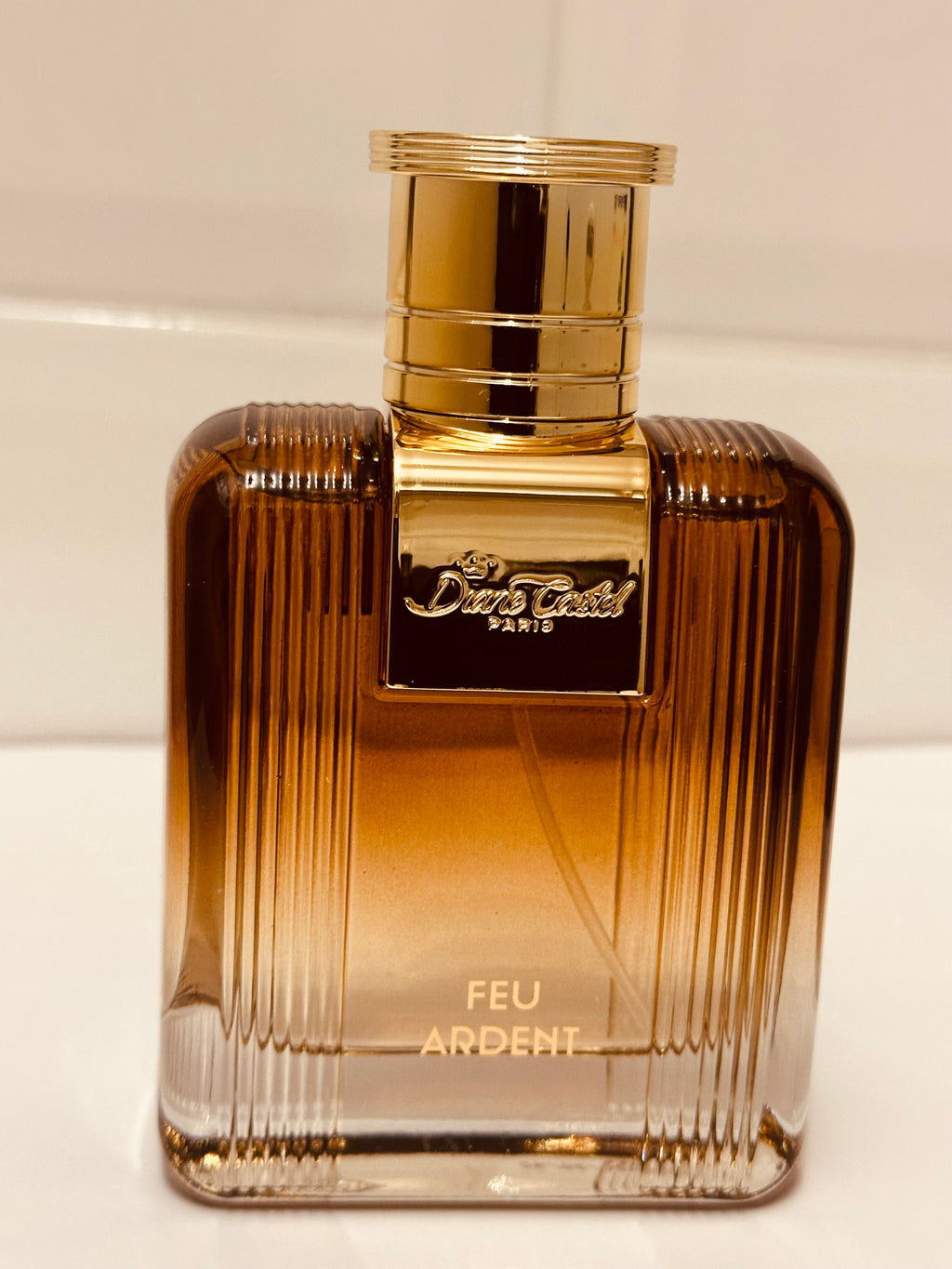 Feu Ardent de Diane Castel – Parfum Homme Eau de Parfum 100 ml, Notes Ambrées, Boisées et Épicées