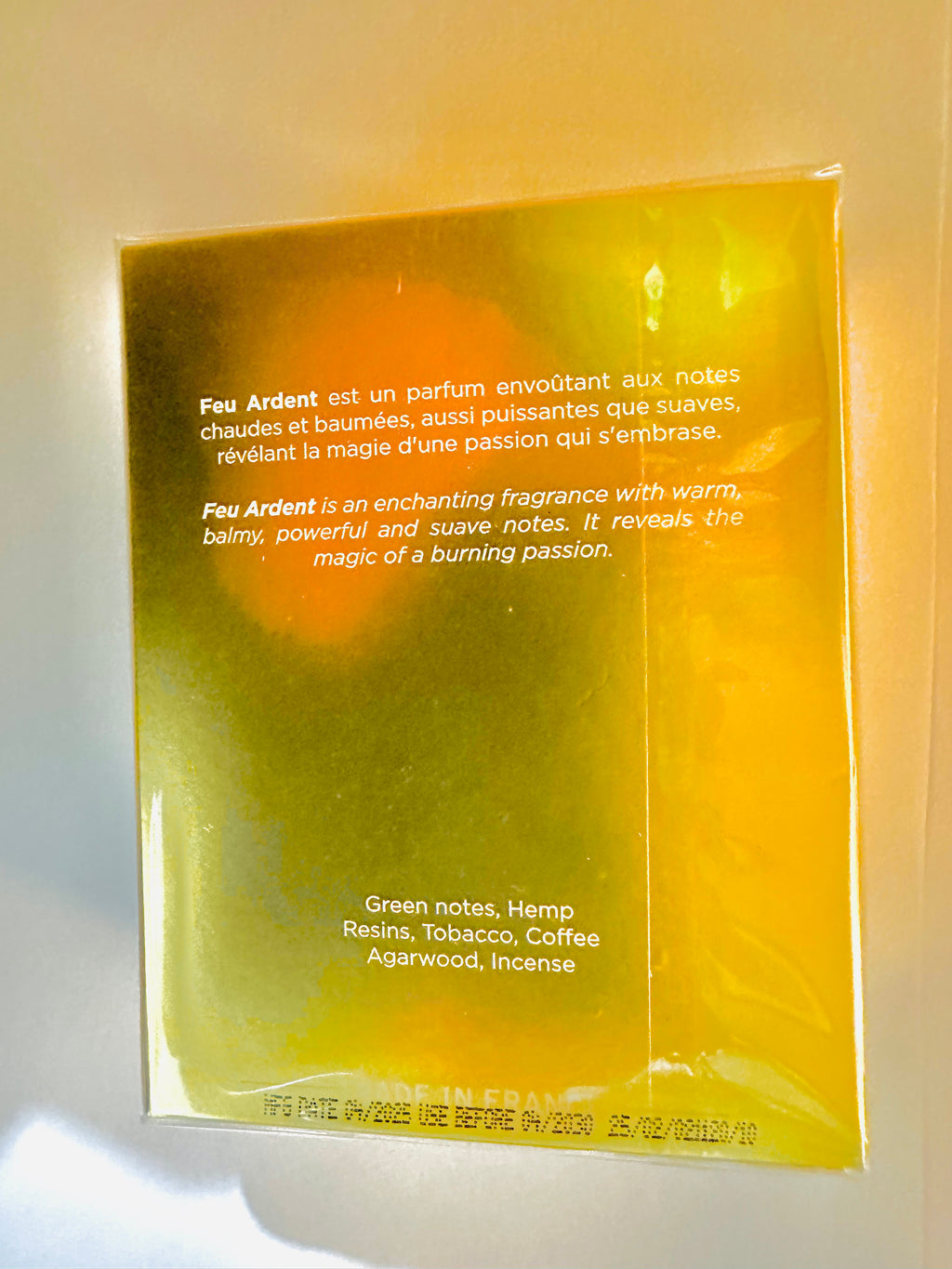 Feu Ardent de Diane Castel – Parfum Homme Eau de Parfum 100 ml, Notes Ambrées, Boisées et Épicées